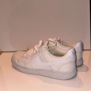 NIKE Court Vision Canvas Sneakers White Size 8
